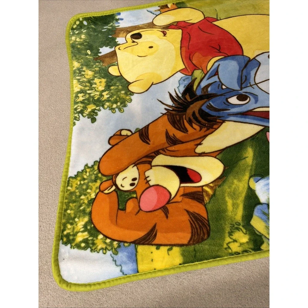Disney Winnie The Pooh and Friends Throw Blanket Hide and Seek Soft Cuddly 4'x3'